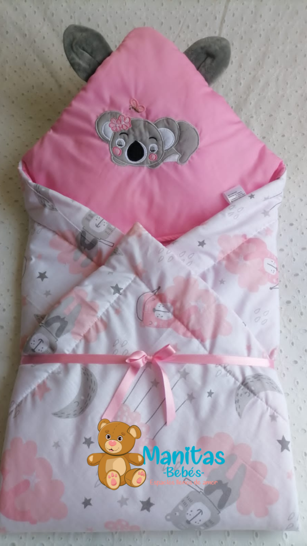 7 Sleeping gorro bordado con aplicación y orejitas