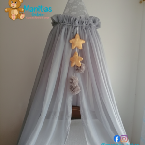 Toldillo En Cono En Velo Suizo Gris