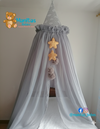 Toldillo En Cono En Velo Suizo Gris