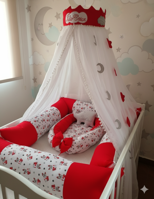 Toldillo Corona Lunas y Estrellas Colgantes