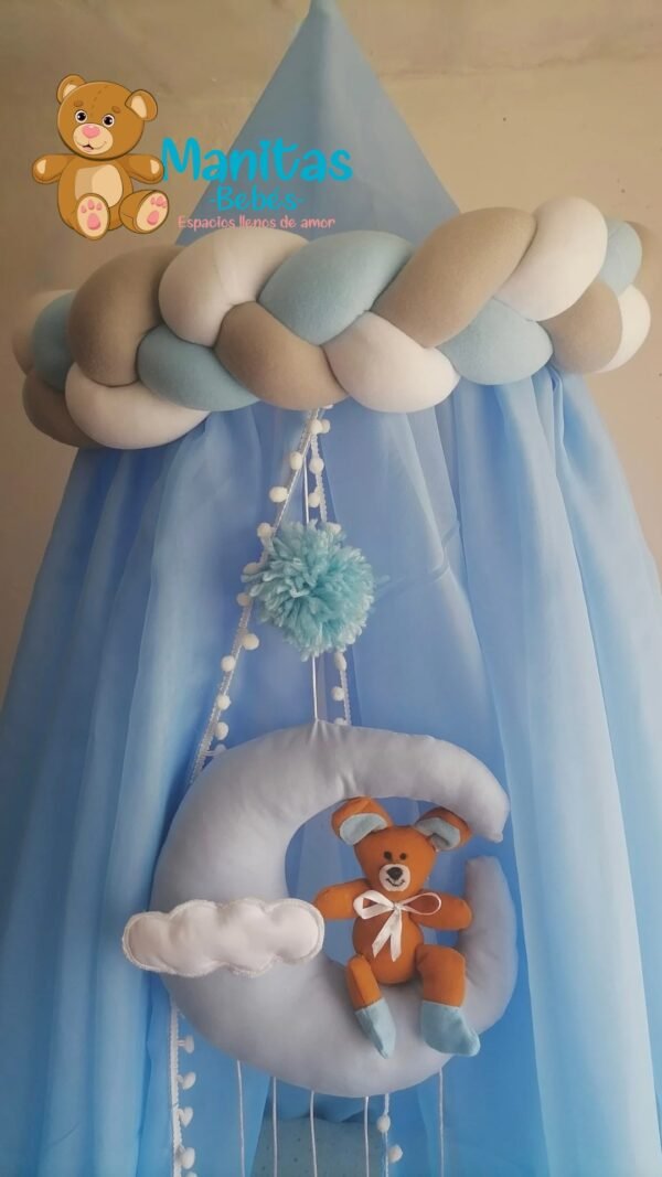 Toldillo Trenza Y Móvil Acolchado