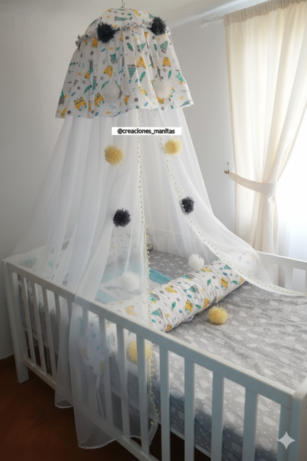 Toldillo En Sombrilla Con Capota En Tela