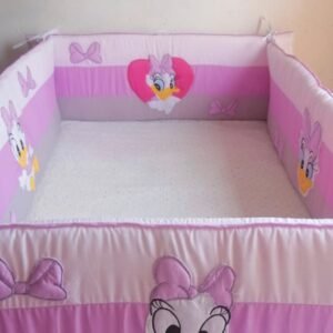 Protectores De Cuna Planos Tres Franjas - Pata Daisy