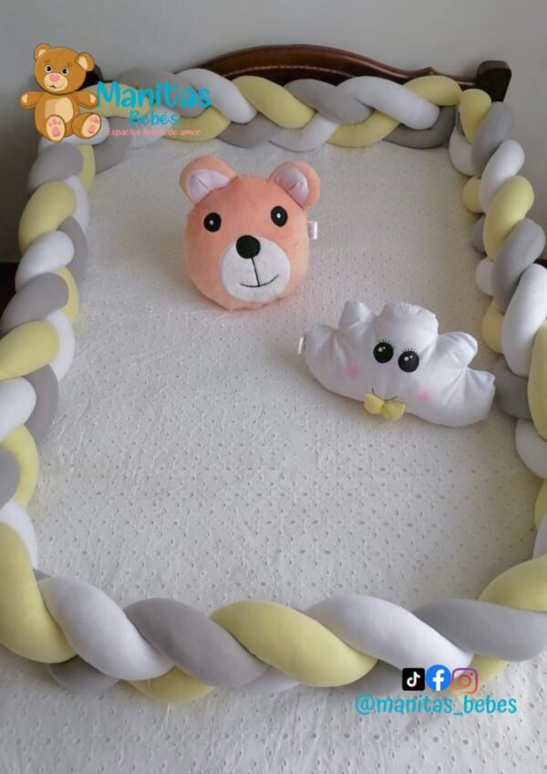 Protectores De Cuna Trenzados