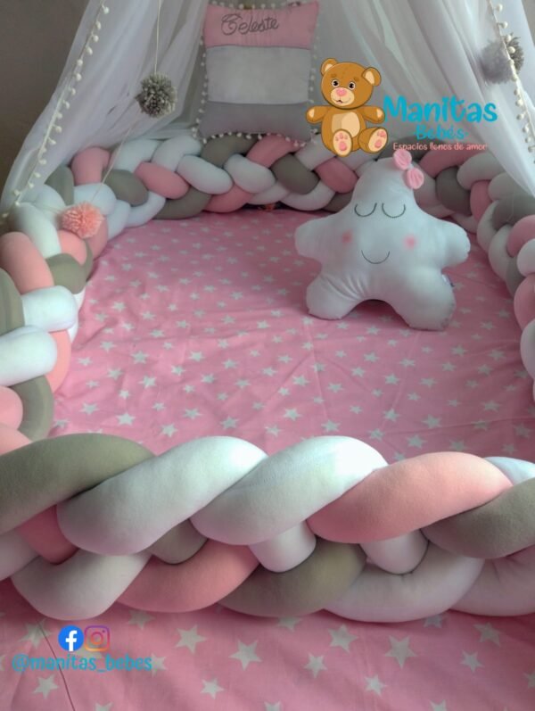 Protectores De Cuna Trenzados