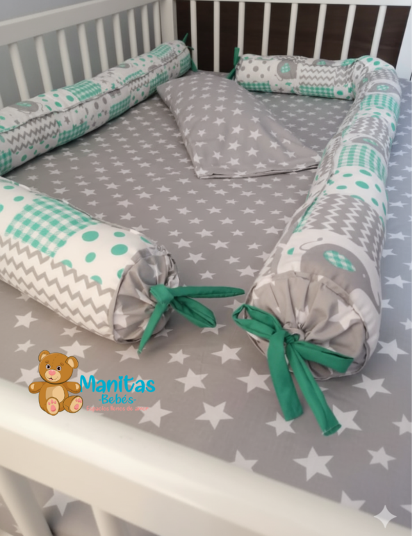 Protectores cilíndricos sencillos en tela estampada