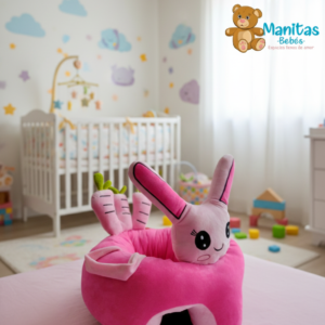 SILLON ACOLCHADO CONEJA FUCSIA