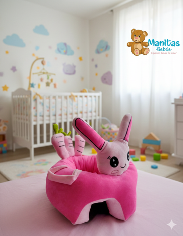 SILLON ACOLCHADO CONEJA FUCSIA