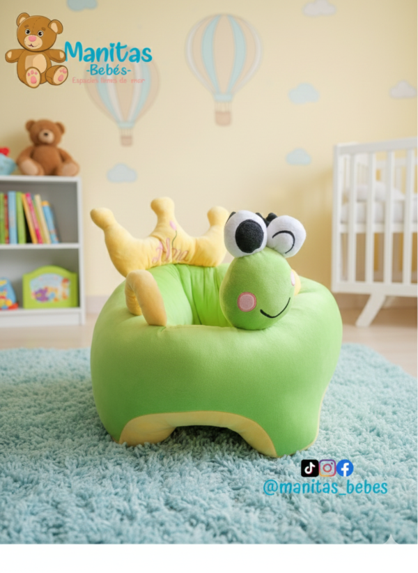 SILLON ACOLCHADO RANITA VERDE