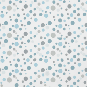 Tela Estampada Puntos Azules y Grises