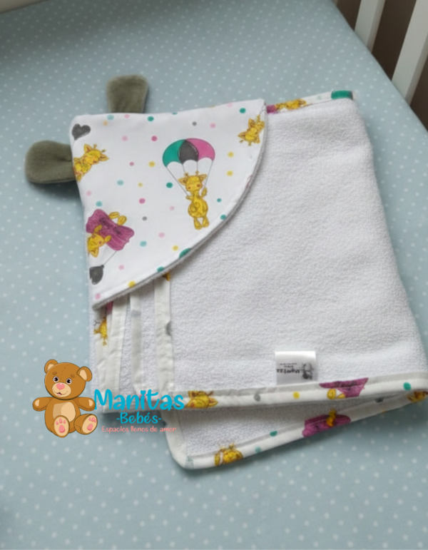 Toalla con tela en capota