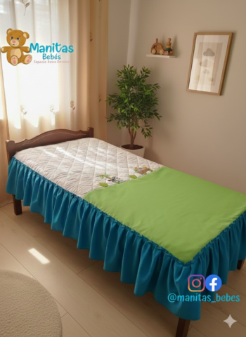 Acolchado Multicolor Animalitos de La Selva en Boleros